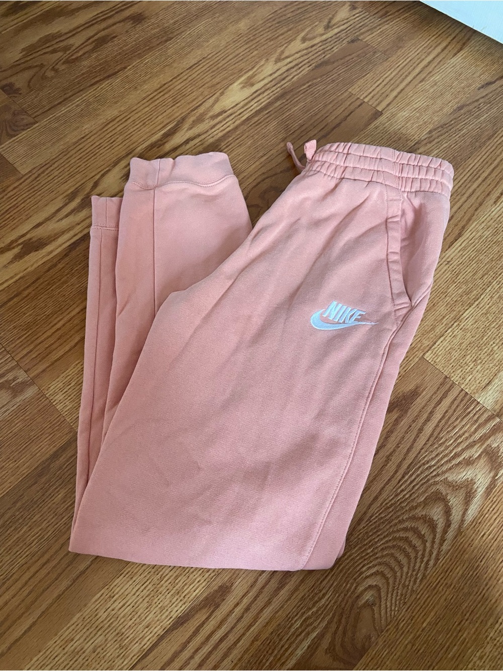 Nike Girls Peach-Colored Jogger Sweatpants